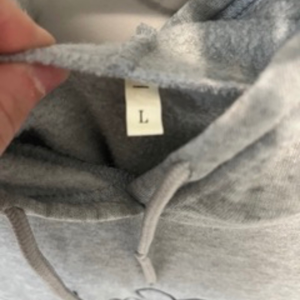 EKG Rhythm Gray Hoodie Size L